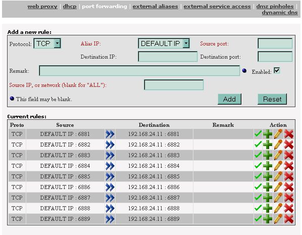 bittorrent port range